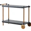 Cane-line Frame trolley, teak - lava grey