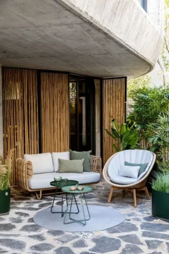 Cane-line Grow planter, large, dark green