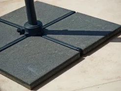 Cane-line Hyde Luxe parasol, with tilt, anthracite - concrete