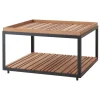 Cane-line Level coffee table, large, teak - lava grey