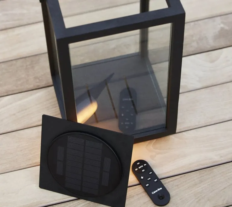 Cane-line Lid & LED lamp for small Lighthouse lantern, lava grey