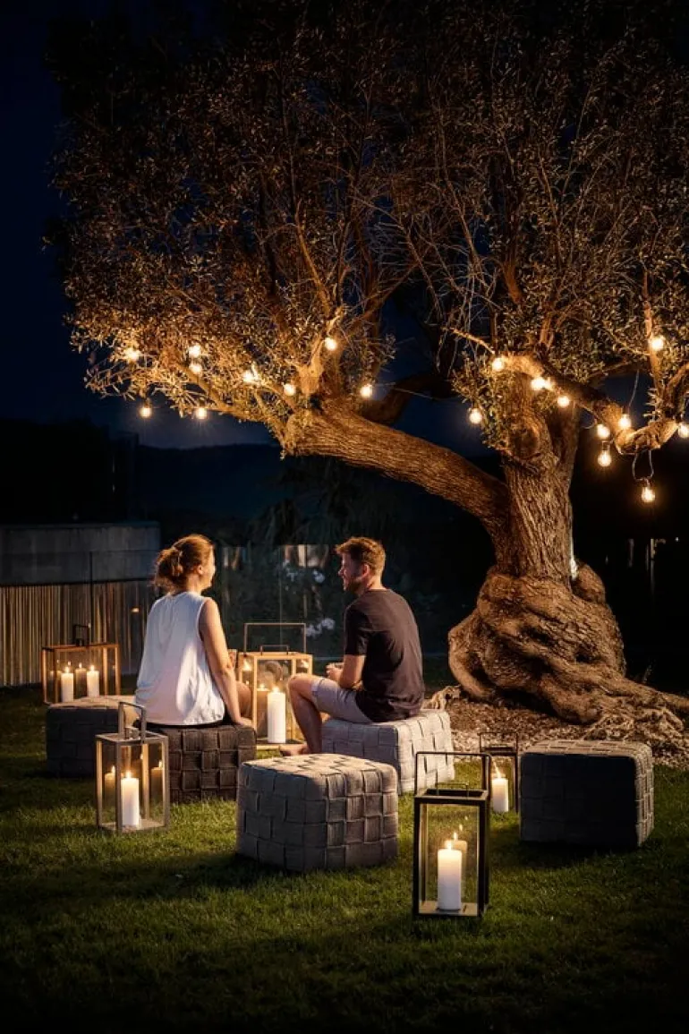 Cane-line Lighthouse lantern, small, taupe