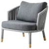 Cane-line Moments lounge chair, grey