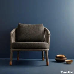 Cane-line Moments lounge chair, grey