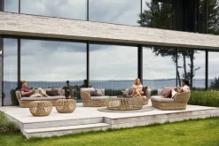 Cane-line Nest footstool, small, natural