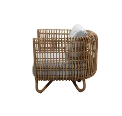 Cane-line Nest lounge chair, natural - light grey