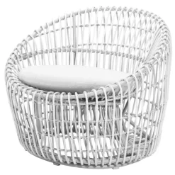 Cane-line Nest round chair, white