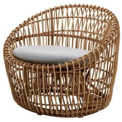 Cane-line Nest round chair, natural - light grey