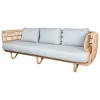 Cane-line Nest 3-seater sofa, natural - light grey