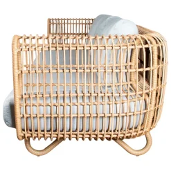 Cane-line Nest 3-seater sofa, natural - light grey