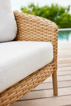 Cane-line Ocean 2-seater sofa, large, natural - white grey