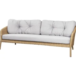 Cane-line Ocean 3-seater sofa, large, natural - white grey