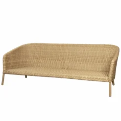 Cane-line Ocean 3-seater sofa, large, natural - white grey