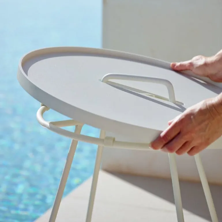 Cane-line On-the-move table, small, aqua