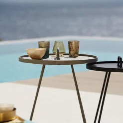 Cane-line On-the-move table, small, aqua