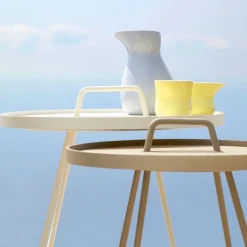 Cane-line On-the-move table, small, aqua