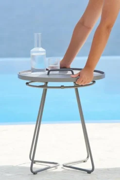 Cane-line On-the-move table, small, aqua