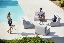 Cane-line On-the-move table, small, dark blue