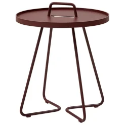 Cane-line On-the-move table, small, bordeaux