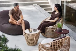 Cane-line On-the-move table, small, bordeaux