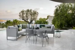 Cane-line On-the-move table, small, dark green