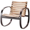 Cane-line Parc rocking chair, teak - lava grey