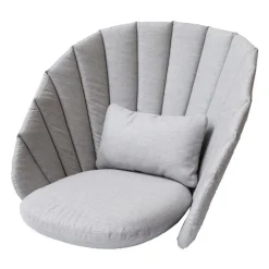 Cane-line Peacock lounge chair cushion set, light grey