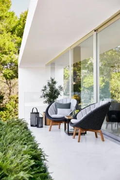 Cane-line Peacock lounge chair cushion set, light grey