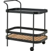 Cane-line Roll bar trolley, teak - lava grey