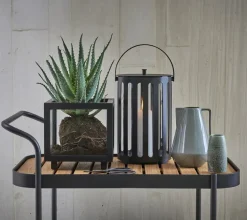 Cane-line Roll bar trolley, teak - lava grey