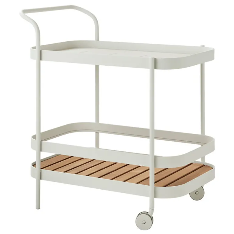 Cane-line Roll bar trolley, teak - white