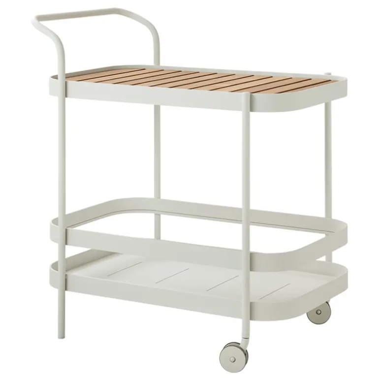 Cane-line Roll bar trolley, teak - white