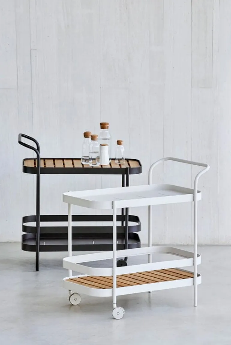 Cane-line Roll bar trolley, teak - white