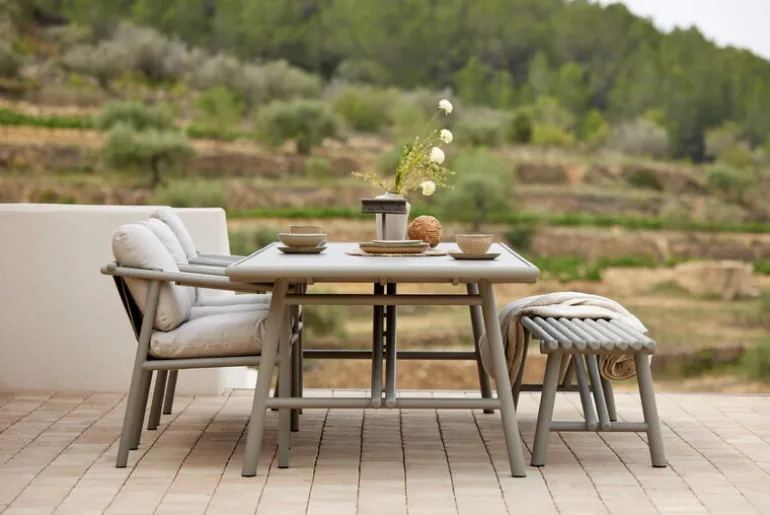 Cane-line Sticks bench, 190 cm, taupe