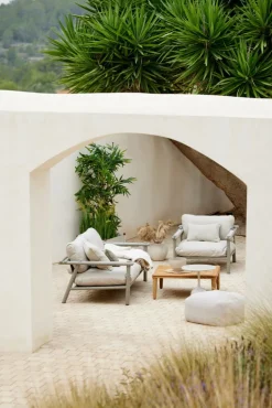 Cane-line Sticks lounge chair with cushion, taupe - sand
