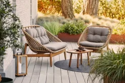 Cane-line String lounge chair, natural - taupe