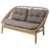Cane-line String 2-seater sofa, natural - taupe