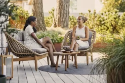 Cane-line String 2-seater sofa, natural - taupe