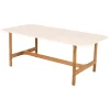 Cane-line Twist coffee table, 120 x 60 cm, teak - travertine look