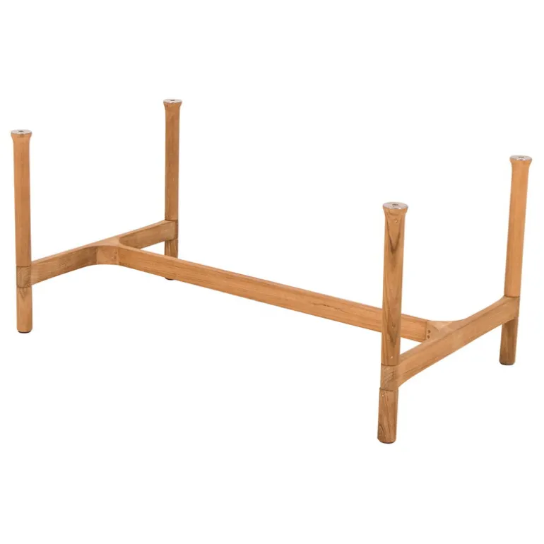 Cane-line Twist coffee table, 120 x 60 cm, teak - travertine look