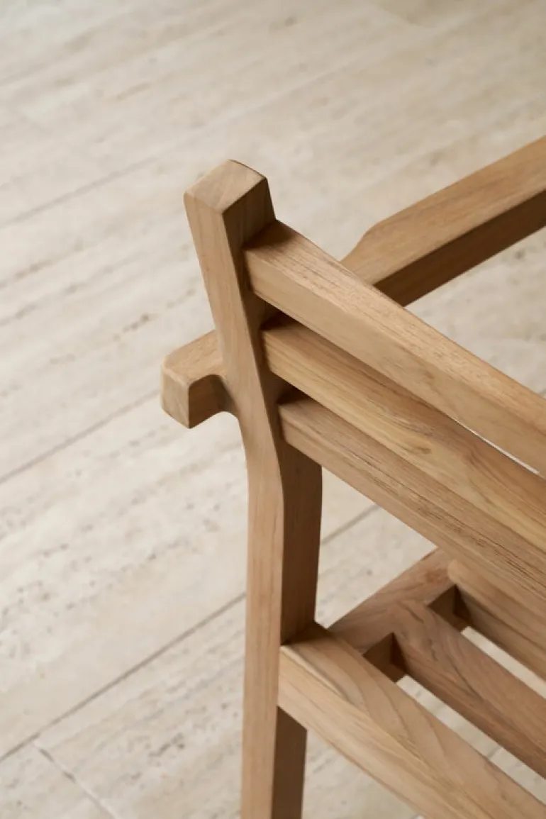 Carl Hansen & Søn AH502 Outdoor dining chair with armrest, teak