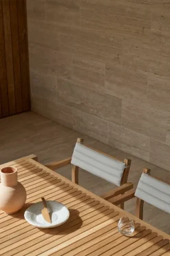 Carl Hansen & Søn AH502 Outdoor dining chair with armrest, teak