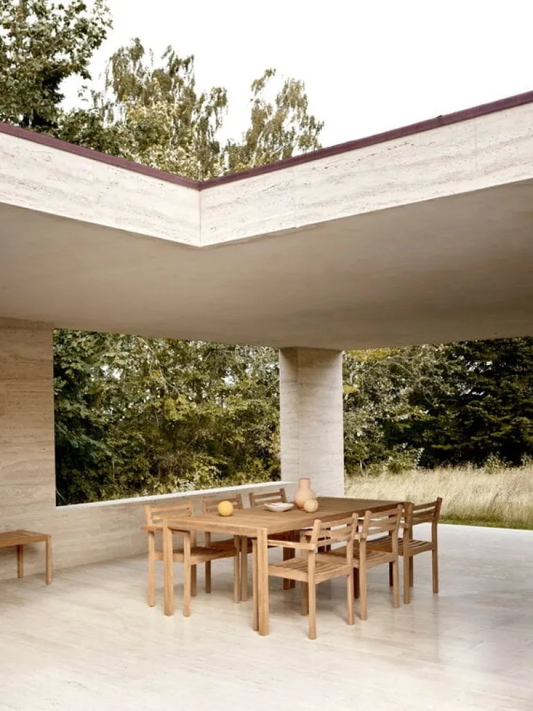 Carl Hansen & Søn AH901 Outdoor dining table, 100 x 203 cm, teak