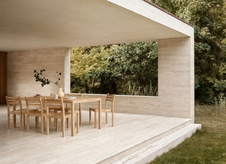 Carl Hansen & Søn AH901 Outdoor dining table, 100 x 203 cm, teak