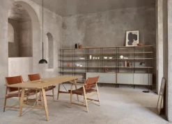 Carl Hansen & Søn BM1106 Huntsman chair, oiled walnut - black leather - steel