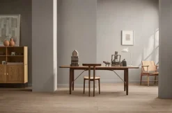 Carl Hansen & Søn BM1160 Hunting dining table, oiled walnut - brass