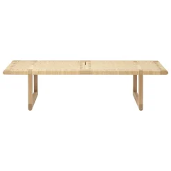 Carl Hansen & Søn BM0488L Table Bench, long, oiled oak - rattan