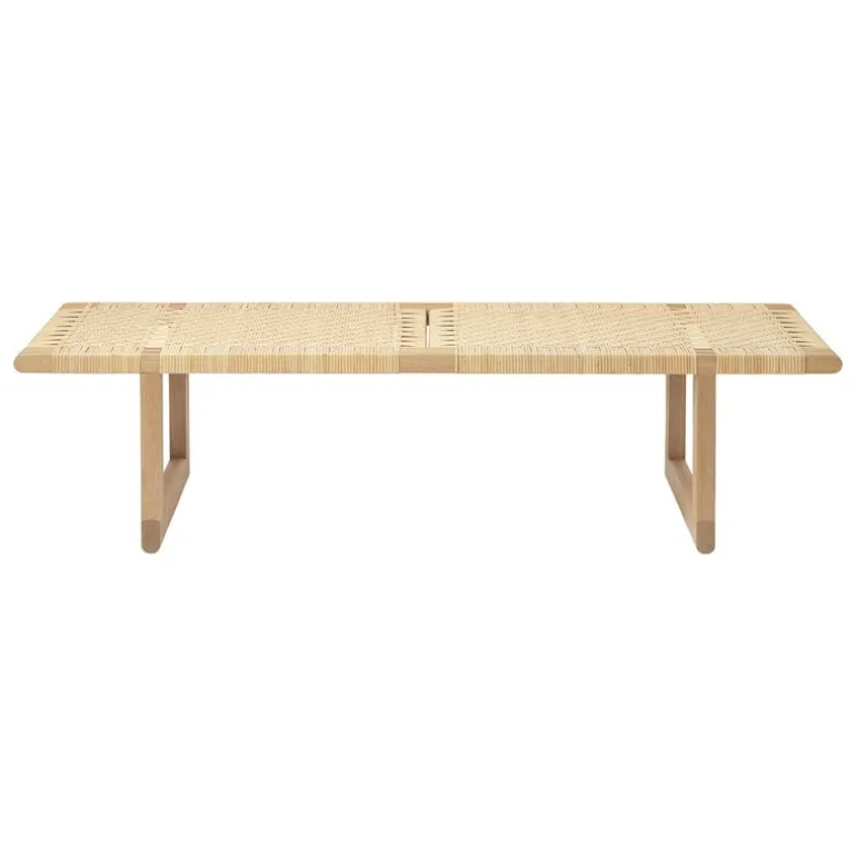 Carl Hansen & Søn BM0488L Table Bench, long, oiled oak - rattan