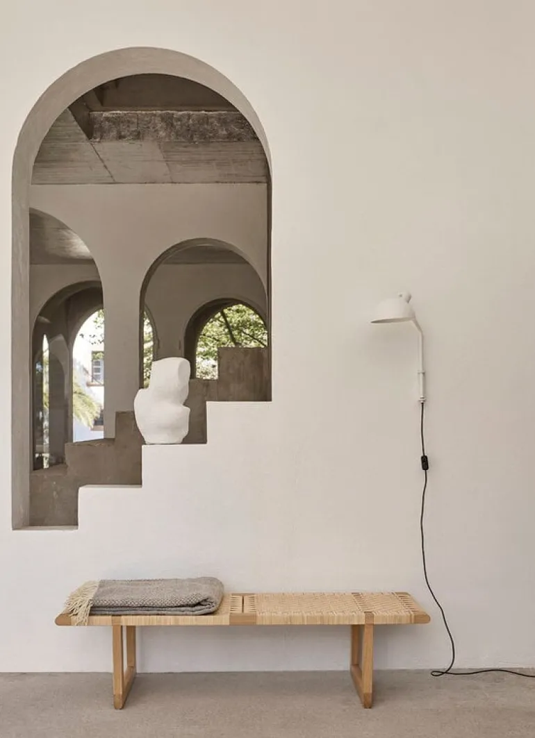 Carl Hansen & Søn BM0488L Table Bench, long, oiled oak - rattan