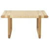 Carl Hansen & Søn BM0488S Table Bench, short, oiled oak - rattan